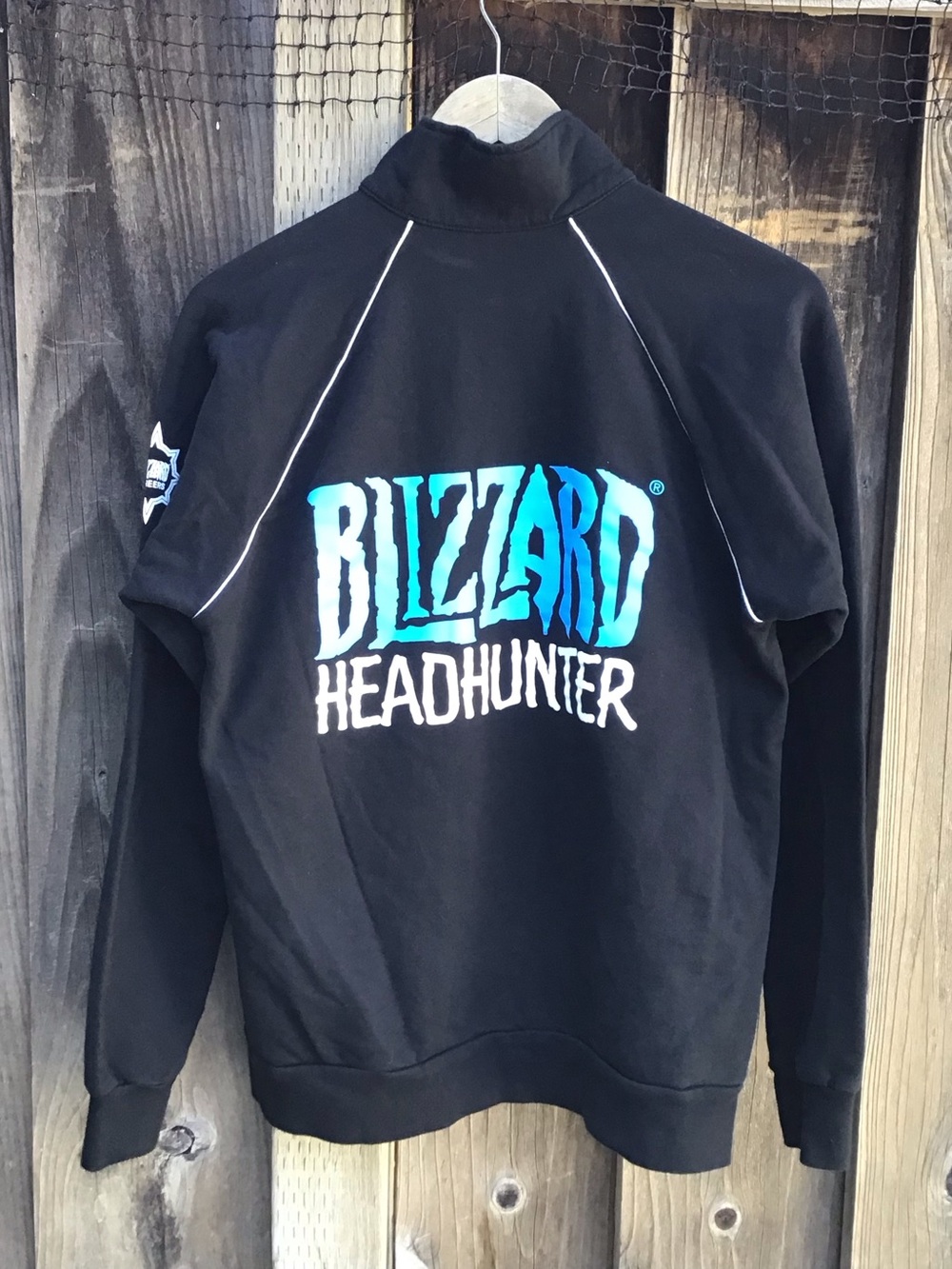 Blizzard Headhunter Full Zip Jacket Black Gaming Promo Career Logo Rare Medium